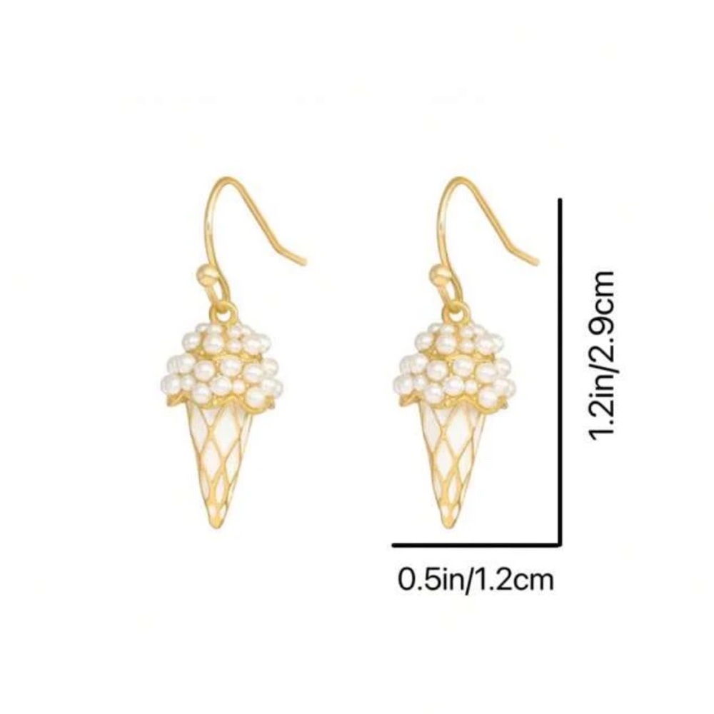 🍦 Ice Cream Cone Earrings 🍦 - Picture 3 of 5